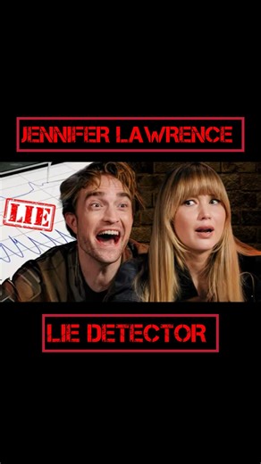 1.1M views · 12K reactions | Jennifer Lawrence hooked up to a lie...