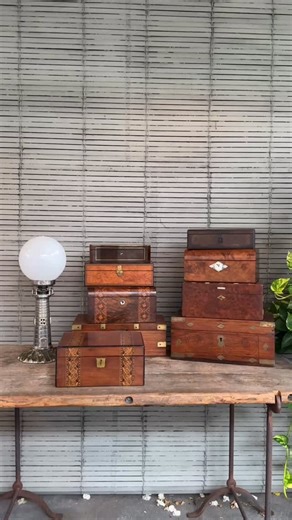 Michael Allen Antiques on Instagram: "I found a 19th century walnut writing box trimmed with Tunbridge bands. It is 300mm wide, 225mm deep and 140mm high (450mm x 300mm when open) and in excellent condition. A beautiful and decorative box, the perfect place to keep special keepsakes. $450 #ifoundthisoldthing #michaelallenantiques #brisbaneantiques #antiqueboxes #decorativeantiques"