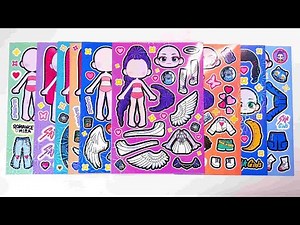 ✨paperdiy✨KPOP Demon Hunter Angel Stickers Creative DIY #diy #art #handmade #paperdiy
