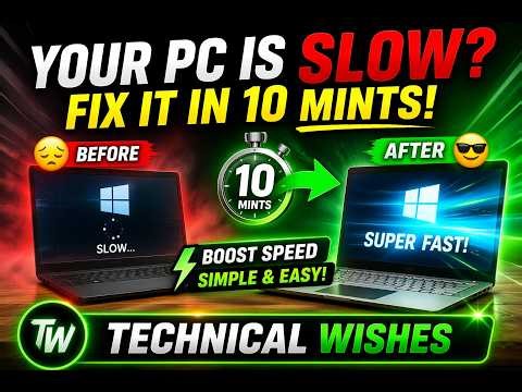 Your PC is Slow😱? Fix Lag & Slow Performance🚀