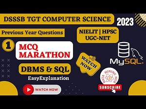 Dbms | sql | MCQ-1 | computer science | dsssb | nielit | ugc net | hpsc | gate | kvs