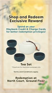 Get exclusive rewards while you shop at Mid Valley Megamall! Spend with your Maybank Credit or Charge Cards for extra perks, and redeem your treats at North Court, Ground Floor. Offer ends 6 October. #midvalley #midvalleynow #MVMMidAutumn2025 | Mid Valley Megamall