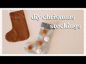 DIY Christmas Stockings + Free Template! | 12 Days Of Rosery