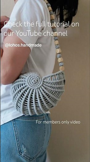DIY Seashell Bag #macrametutorial #handmade #macramediy #seashellbag #macrame #macramepattern
