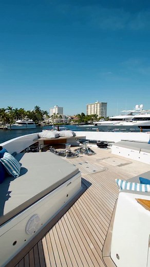 123 reactions | Yacht for Charter AMORE (37M/121’) on display at the...