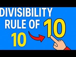 Divisibility Rule of 10 Explained with Easy Examples | Math Tricks #maths #education
