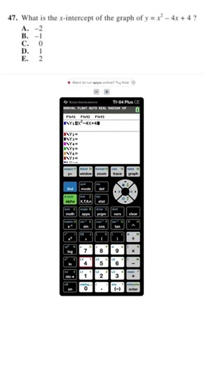 Make sure to use your graphing calculator 👍￼