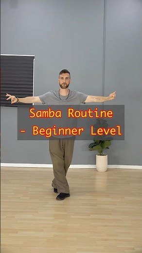 New Samba Routine For Beginners (Practice for Ballroom dancers)