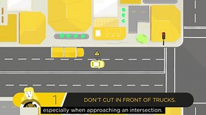 Check out our top 3 ways to stay safe when driving around trucks. | NSW Road Safety - NSW GOV