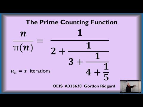 The Prime Counting Function and Sequence OEIS A335620