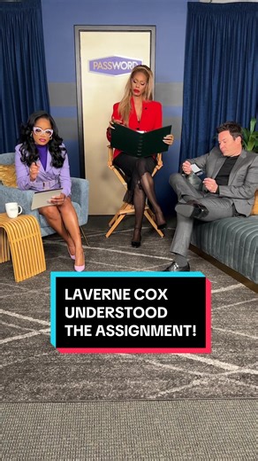 They understood the assignment. @Keke Palmer @Laverne Cox #PASSWORD #LaverneCox #KekePalmer #JimmyFallon #GameShow