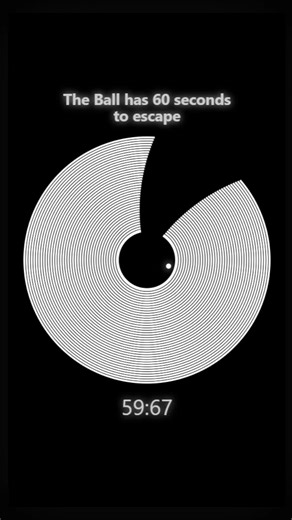 est ce que la balle va s'echapper ? #escape #python #bounce #satisfyingvideos #countdown