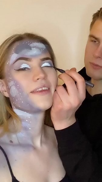 My Boyfriend Does My Creative Makeup