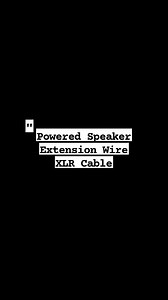 Powered Speaker, Extension wire, Xlr Cable #soundguy #techtips | Jhumar Grama