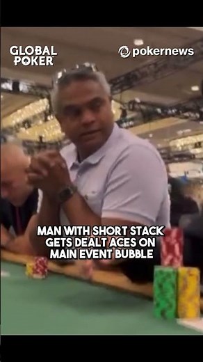 Folding Aces Preflop on Main Event Bubble! #wsop2023 #pokernews