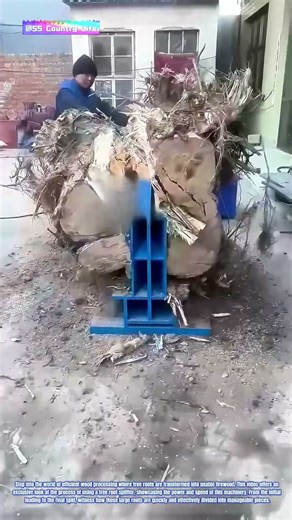Efficient Wood Splitting: The Power of a Tree Root Splitter