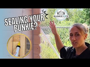 Chinking your Small Cabin Kit Bunkie (How To Video)