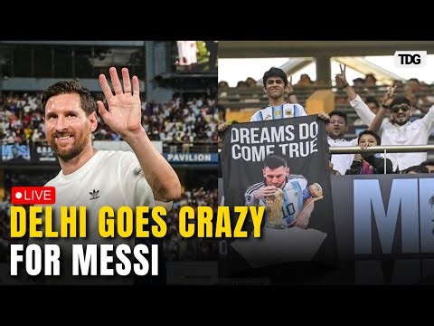 Messi Delhi Visit LIVE: Delhi Gears Up for Lionel Messi’s GOAT India Tour Appearance | Fans React