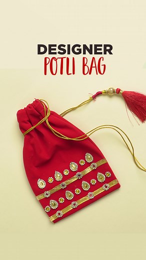 Designer Potli Bag | Ethnic | Handmade | Potli Bag Making | DIY Bag | DrawString bag #potlibag #diypotlibag #ethnicpotlibag #handmadebag #diy #easycraft #handmadecrafts #designerpotlibag #designerbag #handmade #embellishments #elegantdesign #design #diybag #potlibagmaking #drawstringbag #giftideas #gift #accessories | Art All The Way