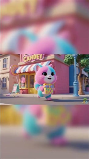 Happy Cute Cat 🐱 #cat #cartoon #cute #kitten #candy #kids