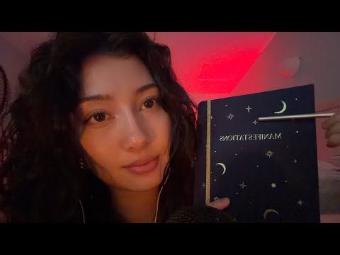 ASMR random triggers - soft whispering (tapping, scratching, clicking, tracing)