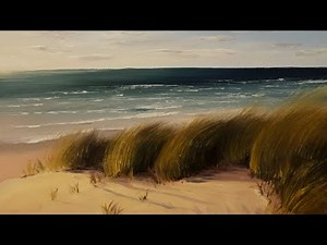 How to Paint a Simple Beach Scene using Oil paints.
