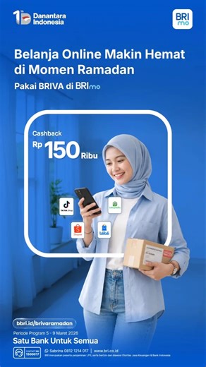 Belanja online di momen Ramadan makin mudah & hemat pakai BRImo