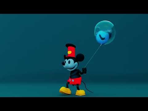 SteamBoat Willy With A Balloon (Vellum Clothes, Ears, Tail, And Balloon)