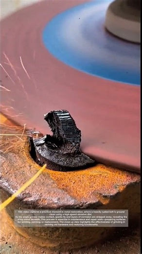 Rusty Bolt Transformation – Grinding to Reveal Clean Steel!