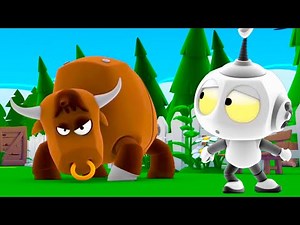 Learn About Farm Animals | Rob The Robot | Toddler Learning Video