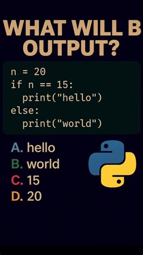 Python | AI | Coding Tips on Instagram: "Guess the output below 👇🏻 #learnpython #pythonprogramming #100daysofcode #pythontips #pythondeveloper"
