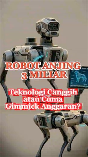 ROBOT ANJING 3 MILIAR: Teknologi Canggih atau Cuma Gimmick Anggaran? 🤖💰