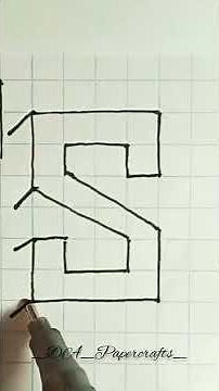 How to draw a 3d drawing easy |Letter S | ♻️🥳🎁🧩|drawing#3d#opticalillusion #tutorial#shorts#condsty