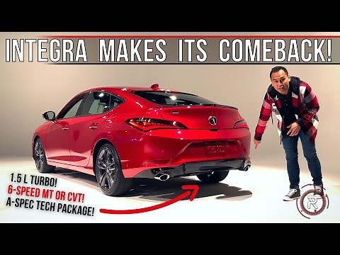 The 2023 Acura Integra A-Spec Is An Upscale 6-Speed Civic Si Hatch