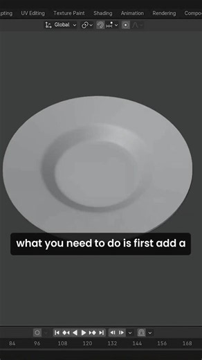 How to create a plate in Blender