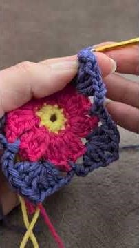 Knitted flower pattern,Crochet Flower Easy Beginner Pattern #Shorts