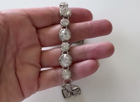 Handmade Modern Chunky Chain Rhinestone Collar Necklace - Etsy