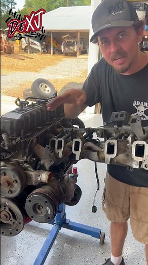 Jeep 4.0 Intake Install Trick!! #jeep #mechanic #Engine #jeepxj