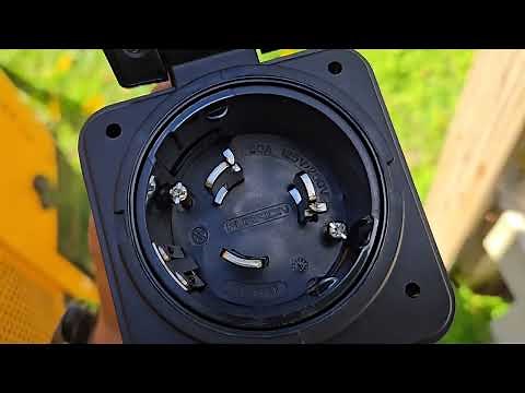 Installing 50 Amp Furrion Twist Lock Shore Power Inlet In Skoolie.....