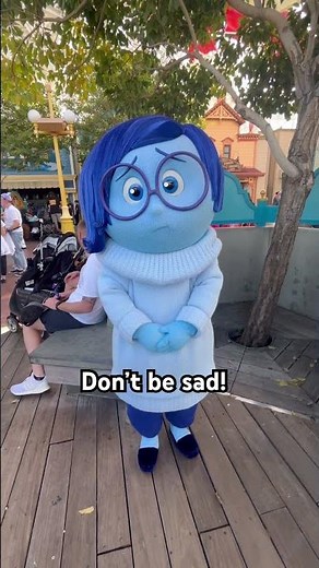 Sadness from Inside Out at Disneyland 🌈#disney #disneyland #pixar #insideout #insideout2 #anger