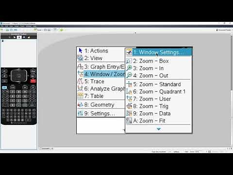 Change graph x-axis scale to radian TI-nSpire CX CAS