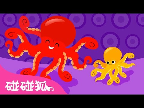 章魚🐙 | 認識海洋動物 | 海洋動物兒歌 | 臺灣配音 | 鯊魚寶寶 兒歌 童謠 | Baby Shark l Kids Song l Nursery Rhymes | 碰碰狐 Pinkfong