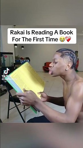 Rakai reads a book for the first time 🤯 #rakai #rakaiclips #kaicenat