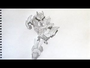 How to draw Angry Birds Transformers Chuck as Bumblebee