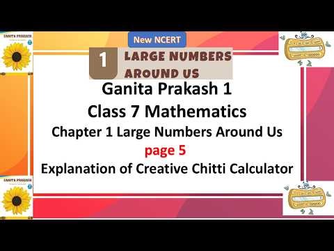 Ch 1 Large Number Around Us Ganita Prakash 1 Class 7 pg 6 explanation of creative chitti calculator