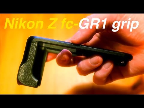 Nikon Z fc-GR1 extension grip with the black Nikon Z fc