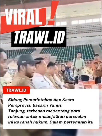 VIRAL❗️Pertemuan antara BPBD Sumut, PT Pelni Cabang Medan, Yayasan Mapel Indonesia dan Gimbal Alas Indonesia di Gedung Serbaguna Jalan Williem Iskandar, Senin (29/12), soal tertahannya barang bantuan untuk korban bencana Sumatera khususnya Aceh Tamiang dari Jawa Timur, sempat ricuh. Pasalnya Asisten I Bidang Pemerintahan dan Kesra Pemprovsu Basarin Yunus Tanjung, terkesan menantang para relawan untuk melanjutkan persoalan ini ke ranah hukum. Dalam pertemuan itu #fyp #viral #videoviral #relawan #