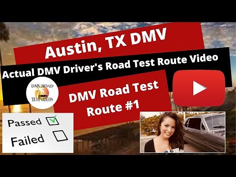 *ACTUAL TEST ROUTE* Austin TX DMV Route #1 Texas Behind The Wheel Driver's License DPS Exam Course
