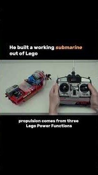 He built a working submarine out of Lego