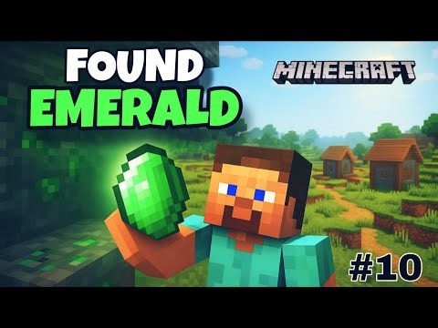 💎 I Found EMERALD in Minecraft and Discovered a NEW Village! 🏡 | Epic Survival series EP-10
